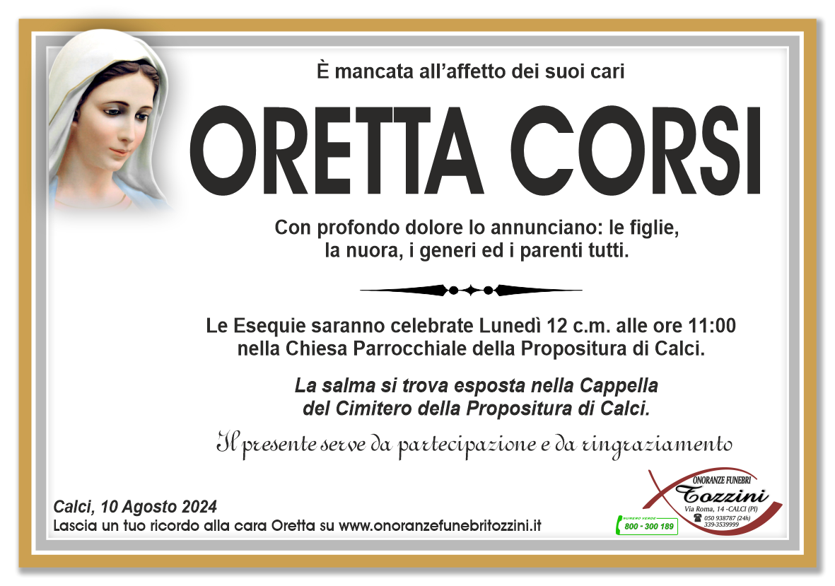 ORETTA CORSI